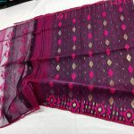 Half Silk Jamdani Saree